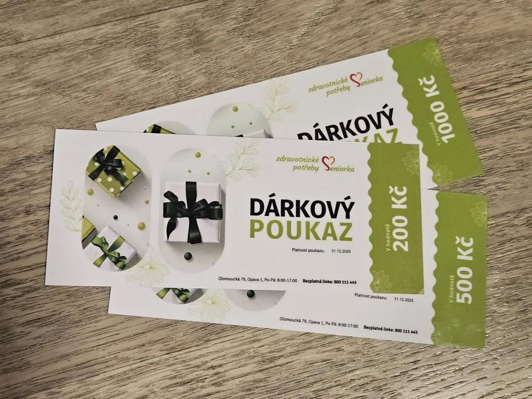Dárkové poukázky